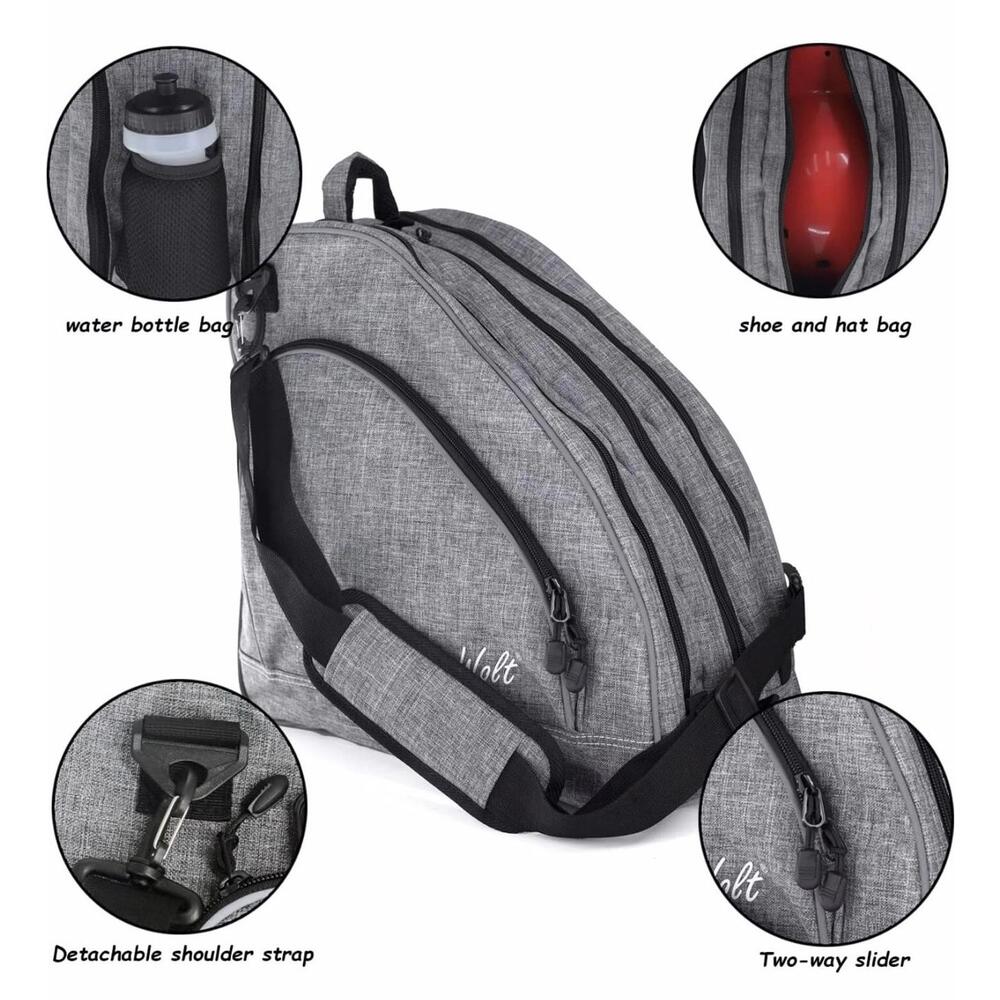 Roller Skate Bag - Ice Skate Bag Fits Inline Skates Quad Skates Rollerblades ...